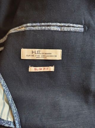 Traje caballero lino