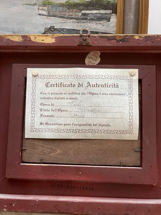 2 antiguos oleos de R. Turri finales XIX