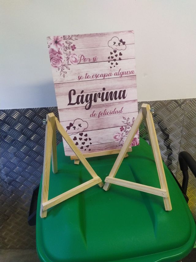 Trípode  para poner carteles debodas 6un