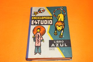 LIBRO ANTIGUO "Enciclopedia Estudio. Libro azul". 
