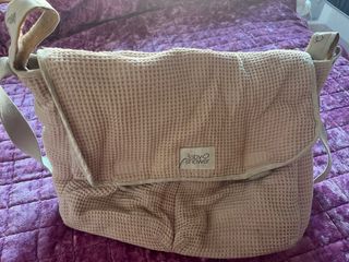 Bolso carrito bebé niña rosa claro algodón