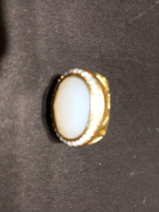 Anello donna con zirconi e pietra onice