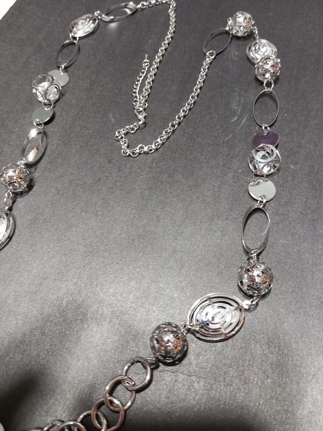 Collana donna lunga metallo