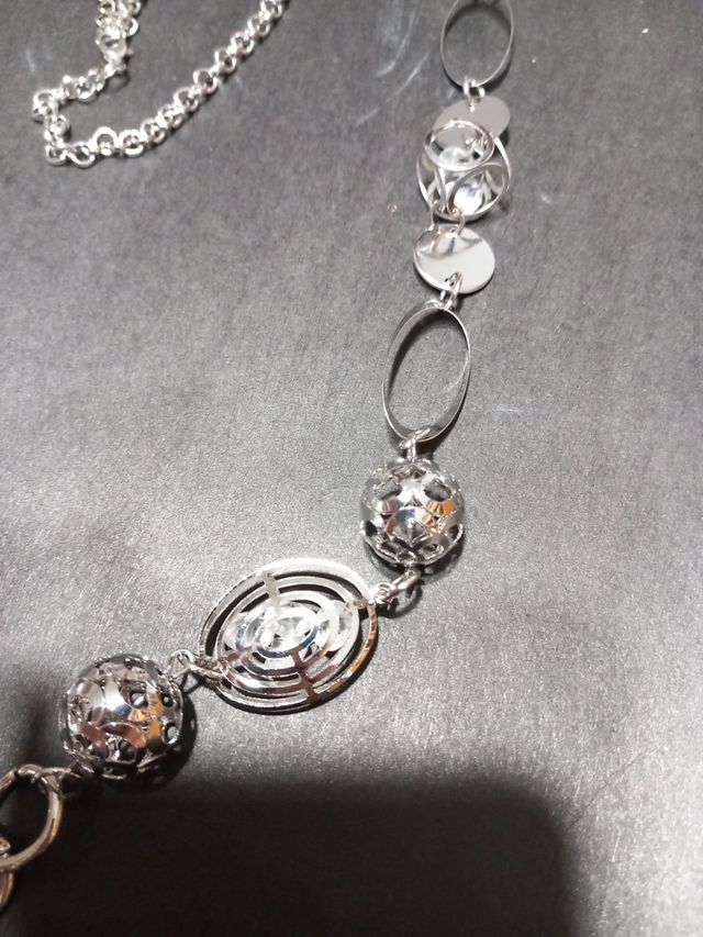 Collana donna lunga metallo