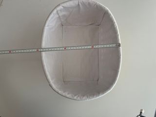 Cesta forrada de tela 37x29x16 cm h