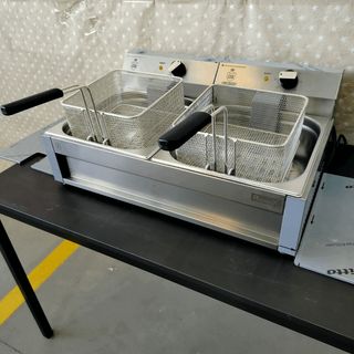 🍺CO⌹ Freidora IND Eléctrica 8+8 Lts