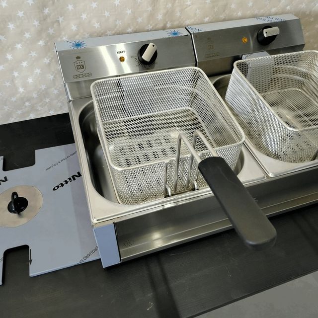 🍺​CO⌹  Freidora IND Eléctrica 8+8 Lts