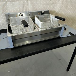 🍺CO⌹ Freidora IND Eléctrica 8+8 Lts