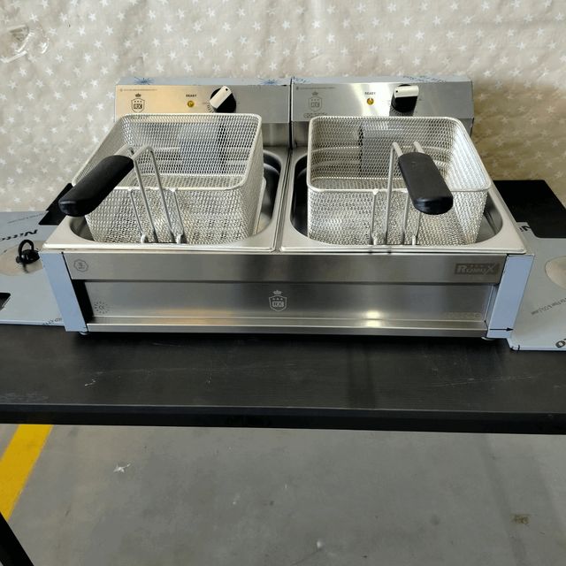 🍺​CO⌹  Freidora IND Eléctrica 8+8 Lts