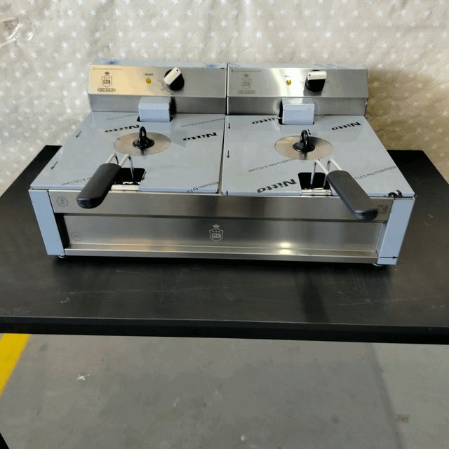 🍺​CO⌹  Freidora IND Eléctrica 8+8 Lts