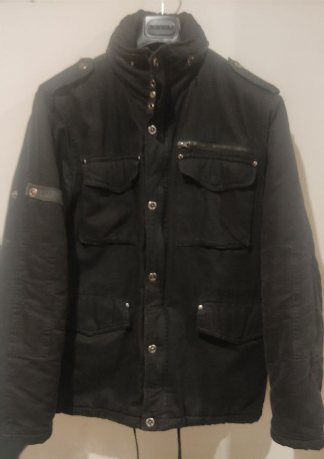 Abrigo sport hombre color negro talla M