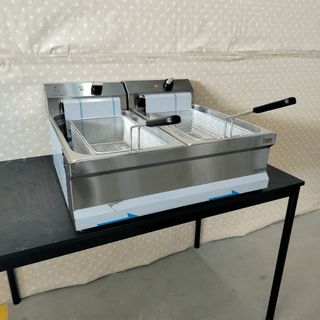 🍺CO⌹ Freidora IND Eléctrica 10+10 Lts