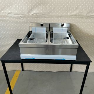 🍺CO⌹ Freidora IND Eléctrica 10+10 Lts