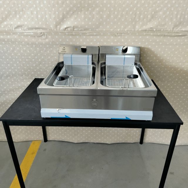 🍺​CO⌹  Freidora IND Eléctrica 10+10 Lts