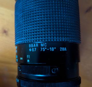 Objetivo con zoom macro, Tamron, Model SP 28A