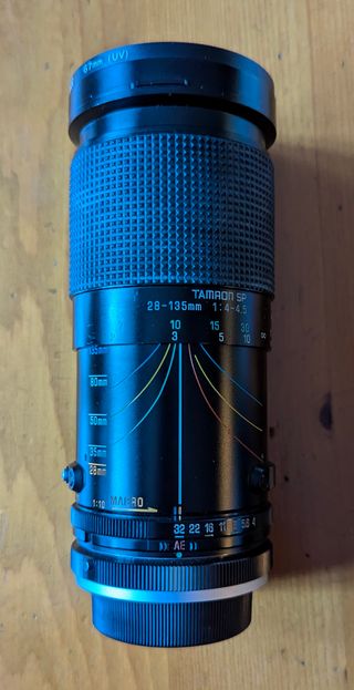 Objetivo con zoom macro, Tamron, Model SP 28A