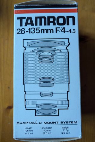 Objetivo con zoom macro, Tamron, Model SP 28A