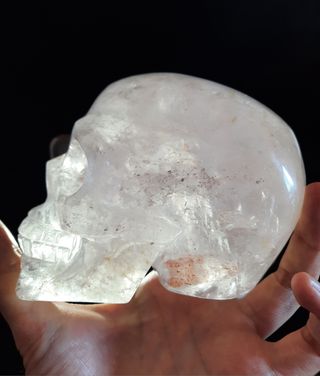 Calavera de Cuarzo de 1 kilo.