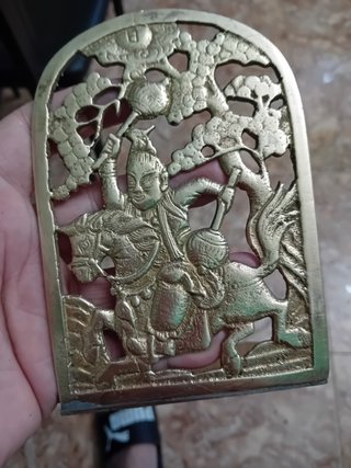 Panel decorativo chino bronce antiguo