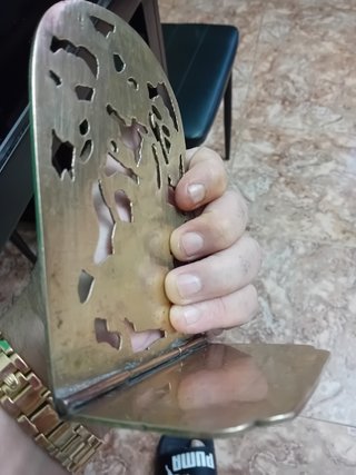 Panel decorativo chino bronce antiguo