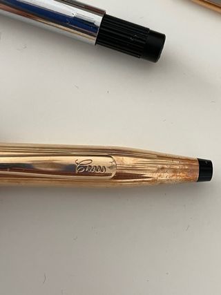 Portaminas y boligrafo CROSS oro 14k