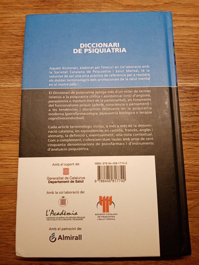 Diccionario de psicología en catalán