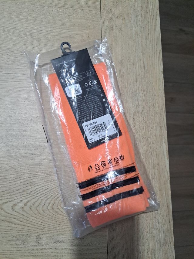 Pack de medias con y sin pie Adidas naranja