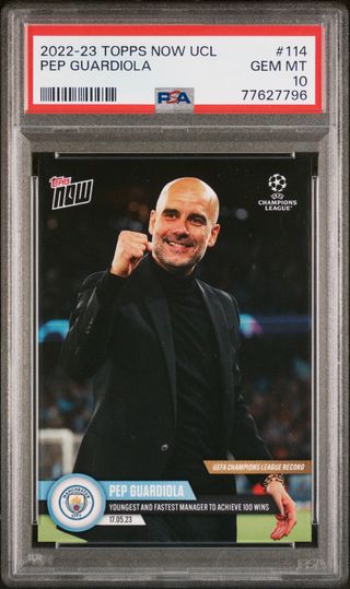 ⚽ Cromo Pep Guardiola 👉 PSA 10