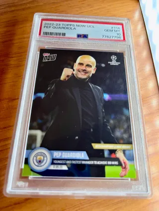 ⚽ Cromo Pep Guardiola 👉 PSA 10
