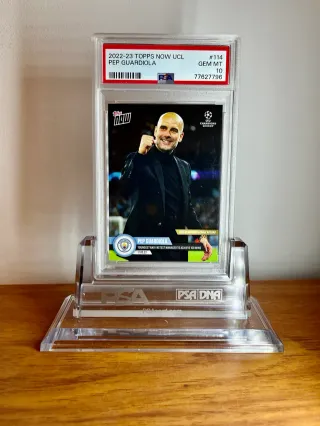 ⚽ Cromo Pep Guardiola 👉 PSA 10