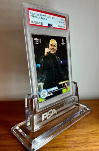 ⚽ Cromo Pep Guardiola 👉 PSA 10