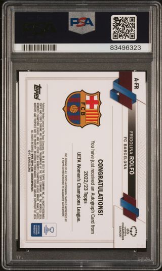 ⚽ Cromo Fridolina Rolfo 👉 PSA 10 👀 POP 7