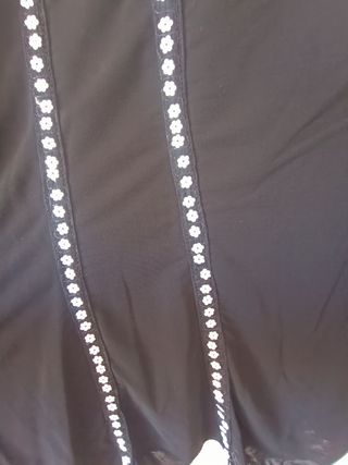 Falda de gasa negra talla 42-44