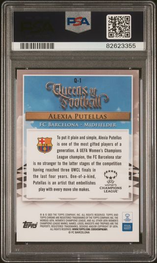 ⚽ Cromo Alexia Putellas Queens Football  👉 PSA 10