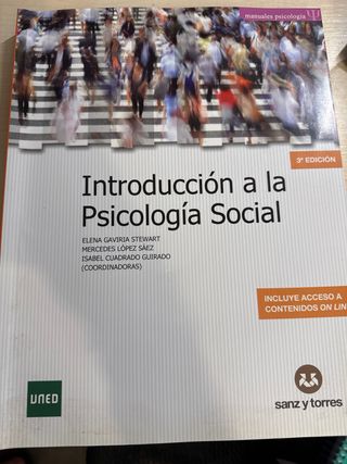 INTRODUCCION A LA PSICOLOGIA SOCIAL UNED