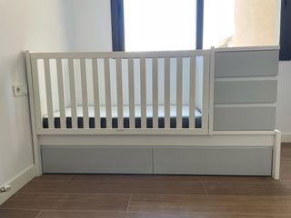 Cuna convertible 3en1 - TRAMA Combi Cool + colchon