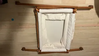 Minicuna madera ruedas