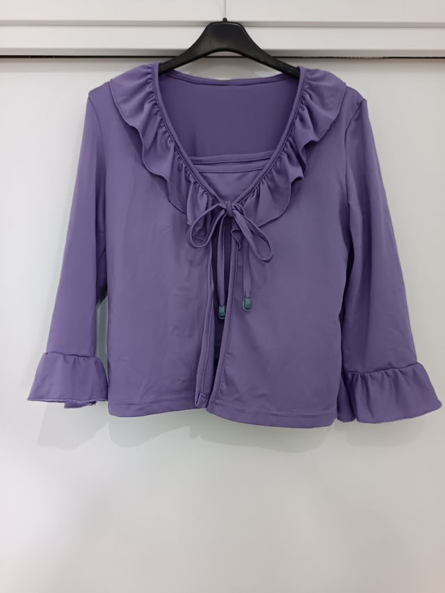 Lilla, taglia S, top e cardigan