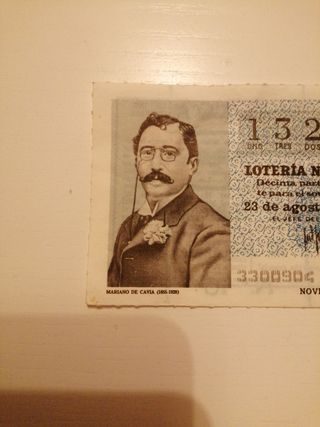 Décimo Lotería Nacional 1980