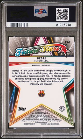 ⚽ Cromo PEDRI #2 👉 PSA 10