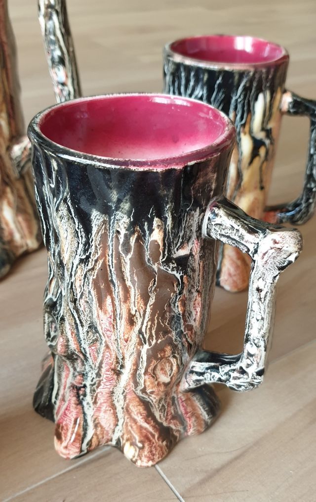 Juego de jarra y jarritas Vintage