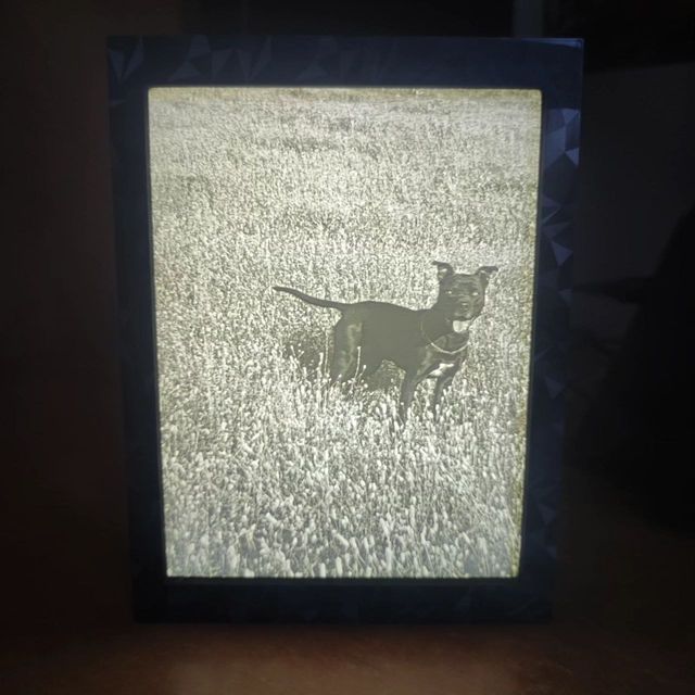 Marco y foto / litofanía para regalo impreso 3D