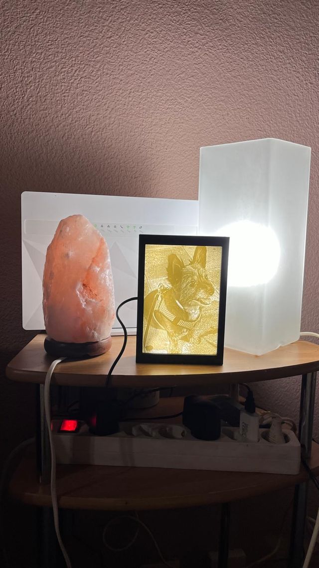 Marco y foto / litofanía para regalo impreso 3D