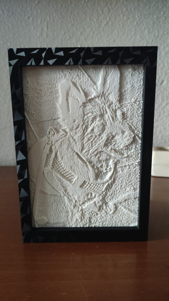 Marco y foto / litofanía para regalo impreso 3D