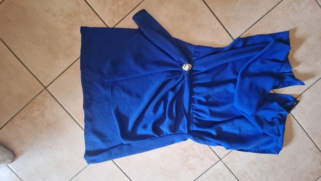 Vestito blu elettrico