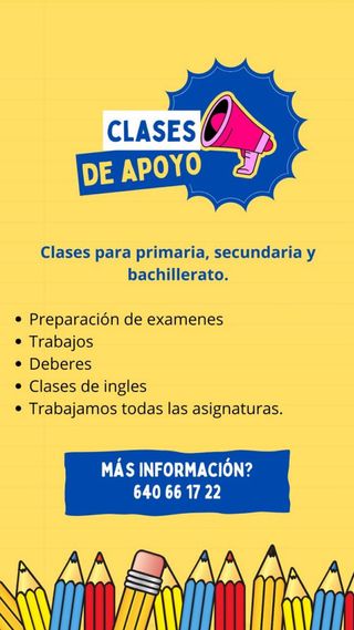 Clases de apoyo y de repaso