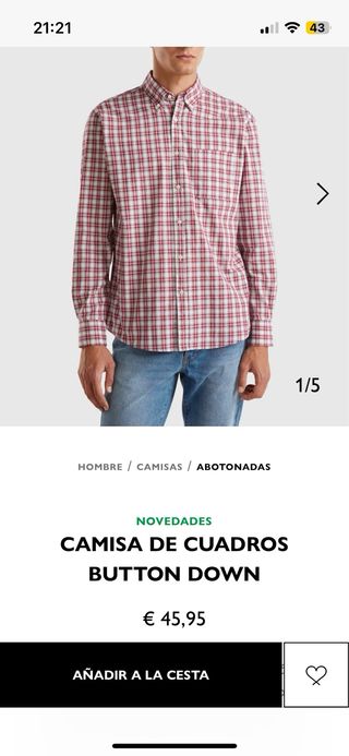 Camisa Benetton sin estrenar