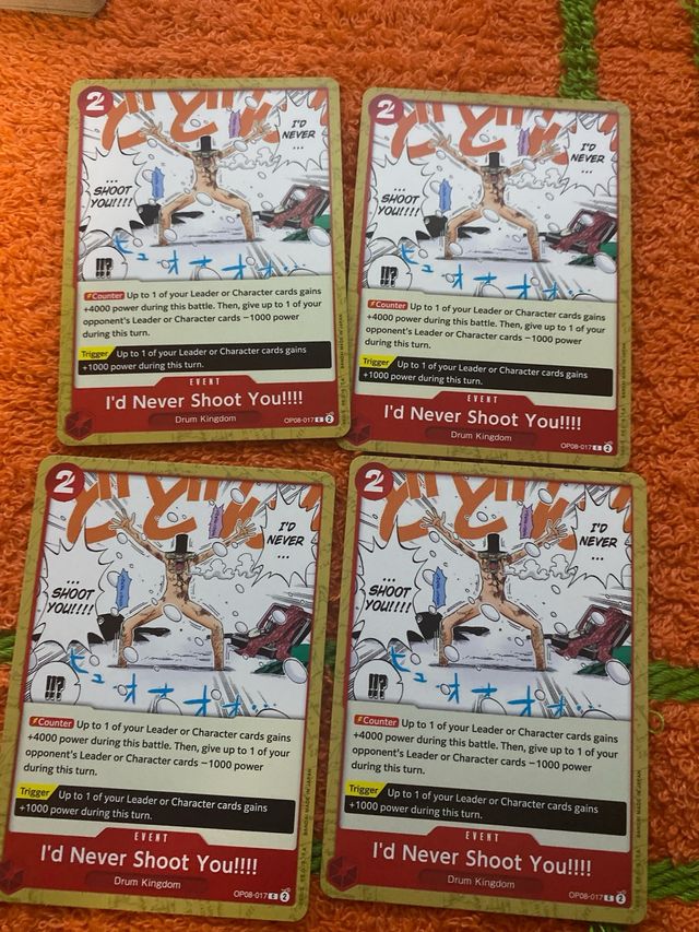 #Carta op-08 evento i’d never shoot you!!!