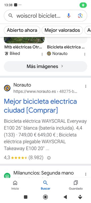 Bicicleta asistida a batería 