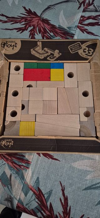 Juego madera circuito bolas 